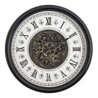 Yosemite Home Decor Classic Chic Wall Clock with Gears