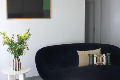 Idée de décoration pour un salon minimaliste.