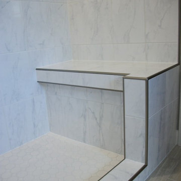 Shower Bench with Metal Edge