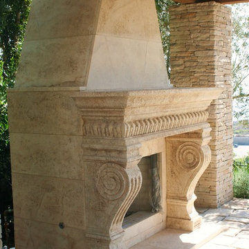 Stone Fireplace Mantels