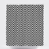Black and White Geometric Shower Curtain