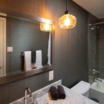 Luxe Transitional Centennial Guest Bath Remodel