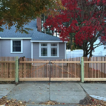 Jamaica Plain | Custom Red Cedar Spindle Picket w/ Scallop Gates