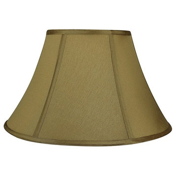 Faux Silk Bell Lamp Shade, 8x16x10", Gold