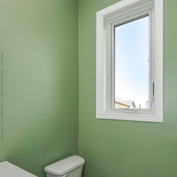Casement Window in Sleek Bathroom - Renewal by Andersen Greater Toronto, Ottawa