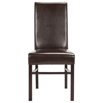 Donte 20''h Leather Side Chair (set Of 2) Brown