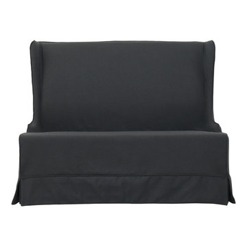 ATLANTIC BEACH DINING BENCH - CHARCOAL LINEN