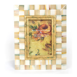 Parchment Check Frame - 4" x 6" | MacKenzie-Childs - Picture Frames