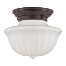 Hudson Valley Dutchess 1-Light Small Flush Mount, Old Bronze