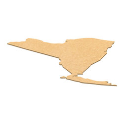 CuttingBoards.net - State Shaped Cutting Boards, Black Richlite, New York - Cutting Boards