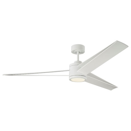 Monte Carlo Fan Company Armstrong Indoor Ceiling Fan, Matte White