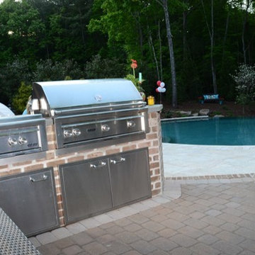 Outdoor kitchen.