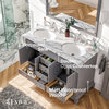 Eviva Elite 48 Grey Double Sink Bathroom Vanity