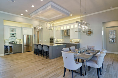 Transitional home design photo in Tampa