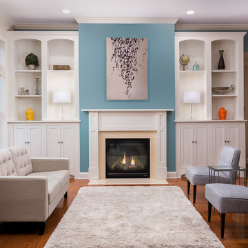 Chapel Hill Transitional Living Room