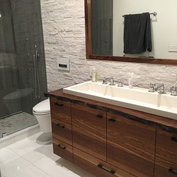 Modern Master Bathroom Remodel in Boston