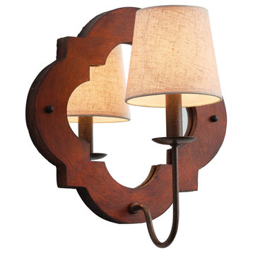 1-Light Modern Wall Sconce With Small Mirrior