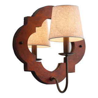 1-Light Modern Wall Sconce With Small Mirrior - Mediterranean - Wall ...