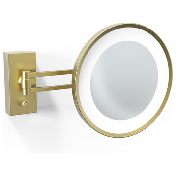 WS 36 Magnifying Makeup Mirror in Matte Gold w/ LED Light