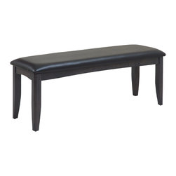 Solid Wood Sturdy Dining Bench/Modern Kitchen Bench, Dark Gray - Products