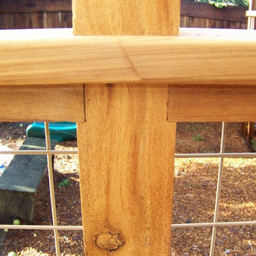 Trex Deck, Cedar Rails and Trellis, Hogwire