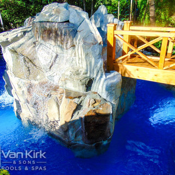 Rock Waterfall for Extreme Resort Lagoon in Deerfield Beach, Florida