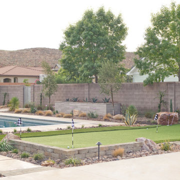 Landscape Remodel with Putting Green
