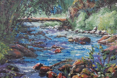 Original Oil Painting by Kimberley Cook - Creek