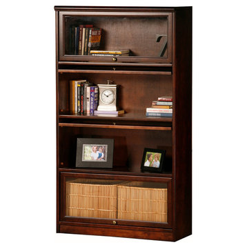 Eagle Furniture Promo 4-Door Lawyer Bookcase, Midnight Blue