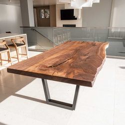 Walnut Slab Dining Table Made to Order - Dining Tables