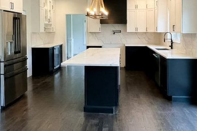 Example of a kitchen design in Boston