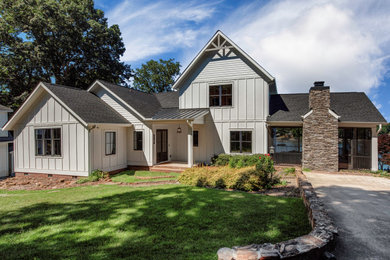 Transitional exterior home photo in Charlotte