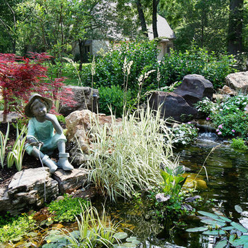 Whimsical Water Feature & Patio