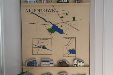 Allentown NJ Map cut outs