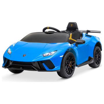 Kidzone Kids 12V Ride On Car Electric Vehicle Toy - Blue