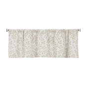 Serene Leaf Curtain Valance, Linen