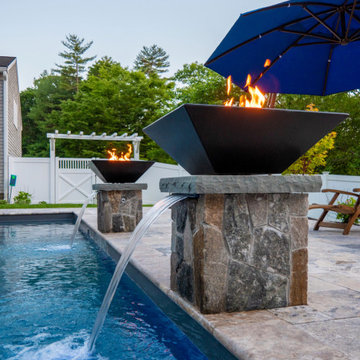 Pembroke 20'x44' PermaCrete Vinyl Liner In Ground Swimming Pool