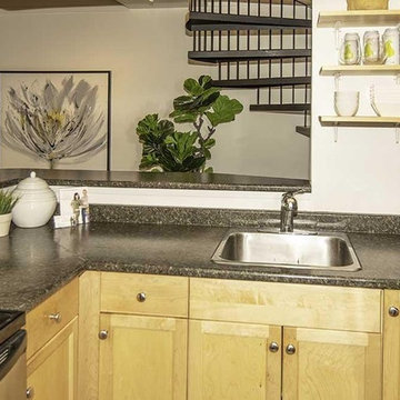 Creative East Vancouver loft condo staging