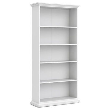 Tvilum Sonoma 5 Shelf Bookcase in White
