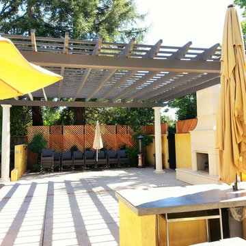 Pergola, Fire place and Patio