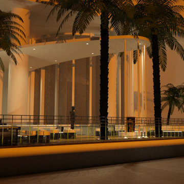 Terrasse Hôtel Collins, Miami Beach / Atelier Burel Sebag
