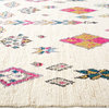 Bohemian One-of-a-Kind Moroccan Hand-Knotted Area Rug, Ivory, 6'x9'