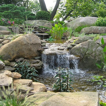Garden Pond rock waterfalls