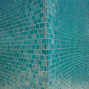 Aquamarine Glass Tiled Pool