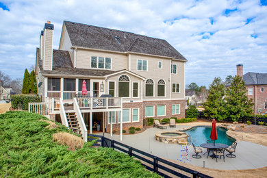 Inspiration for a timeless exterior home remodel in Atlanta