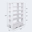 Free Standing Shoe Storage Rack, White Finished MDF With 5 Open Shelves