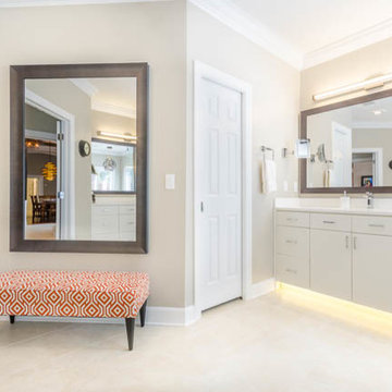Modern Bathroom Remodel Done in Maple