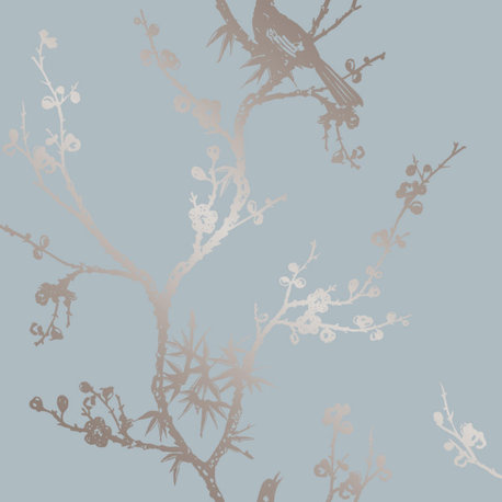 Bird Watching Peel and Stick Wallpaper, Green, 60 Sqft