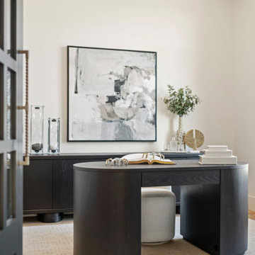 Modern Organic Home Office Staging