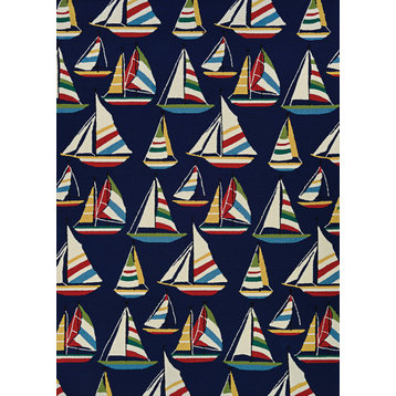 Outdoor Escape Yachting 6856/8252, Navy, 7'10"x7'10"